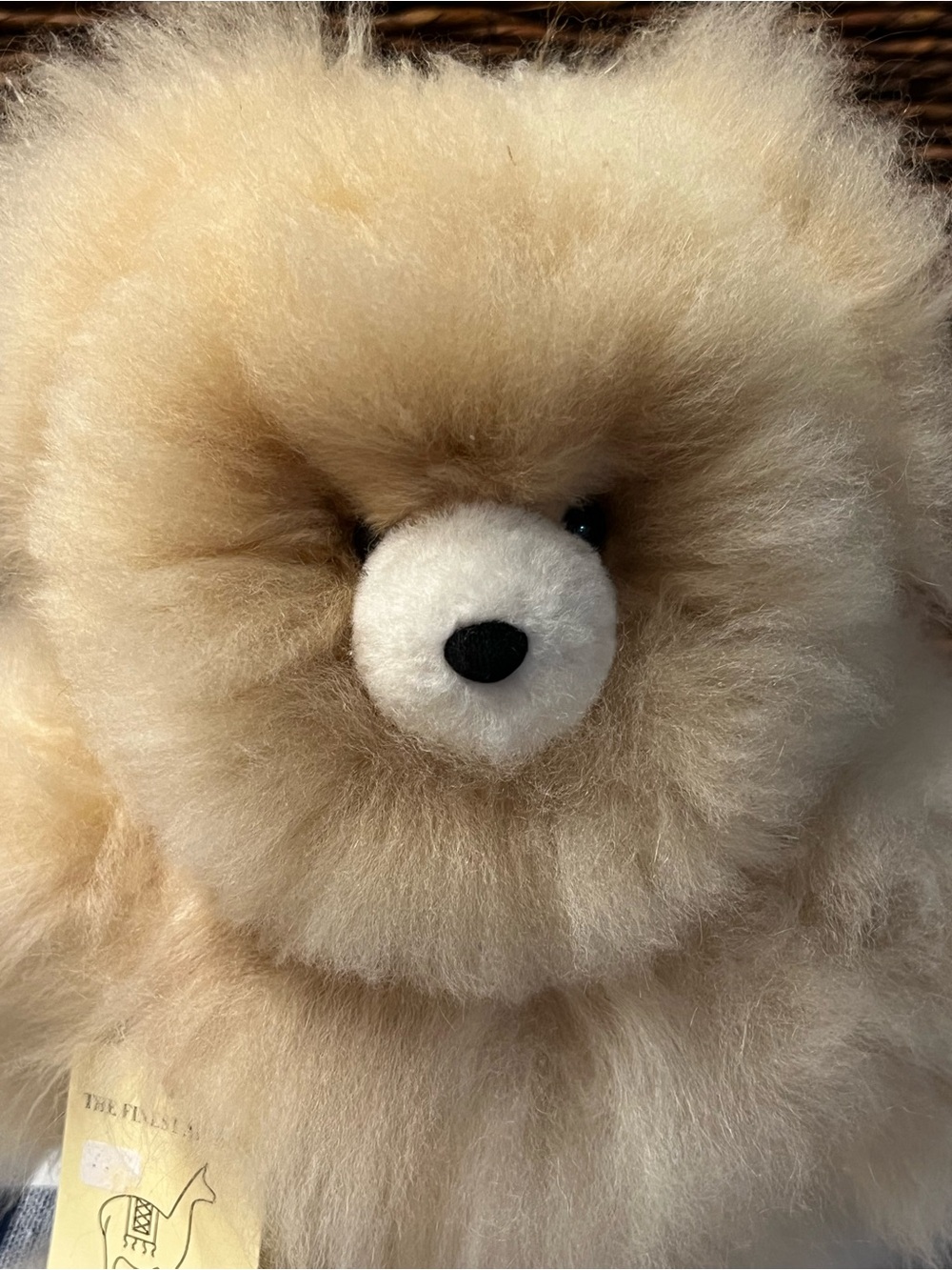 Baby Alpaca Fur Teddy Bear – Peruvian Plush With Original Tag